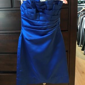 Phoebe couture cobalt blue cocktail  dress